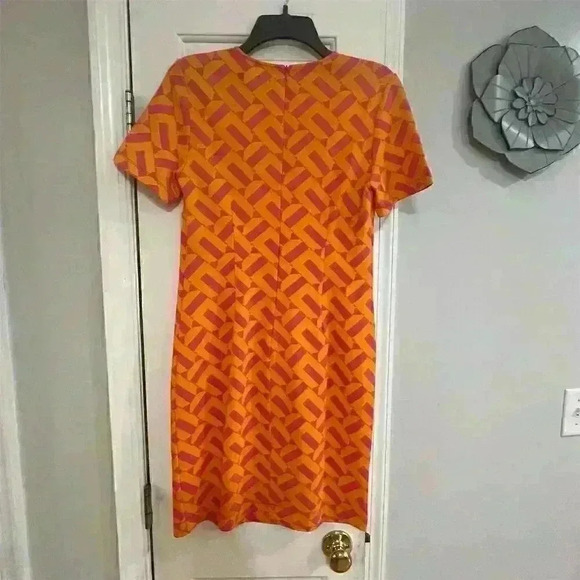 Trina Turk Women's Geometric Shift Dress Short Sleeve Size S Multicolor - Picture 6 of 7